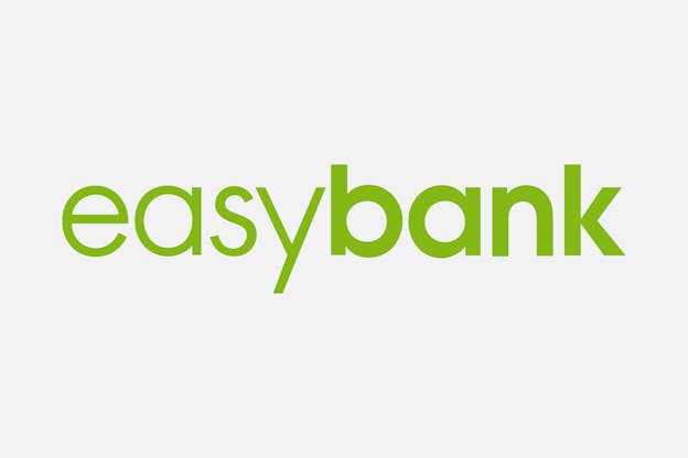 Logo easybank grauer Hintergrund