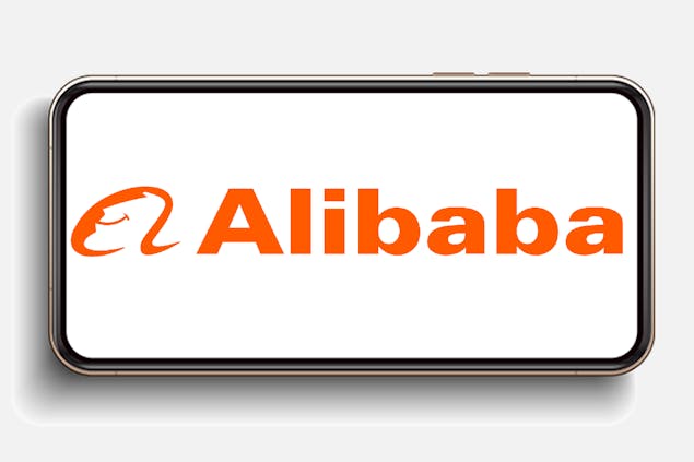 smartphonebildschirm-mit-logo-des-unternehmens-alibaba