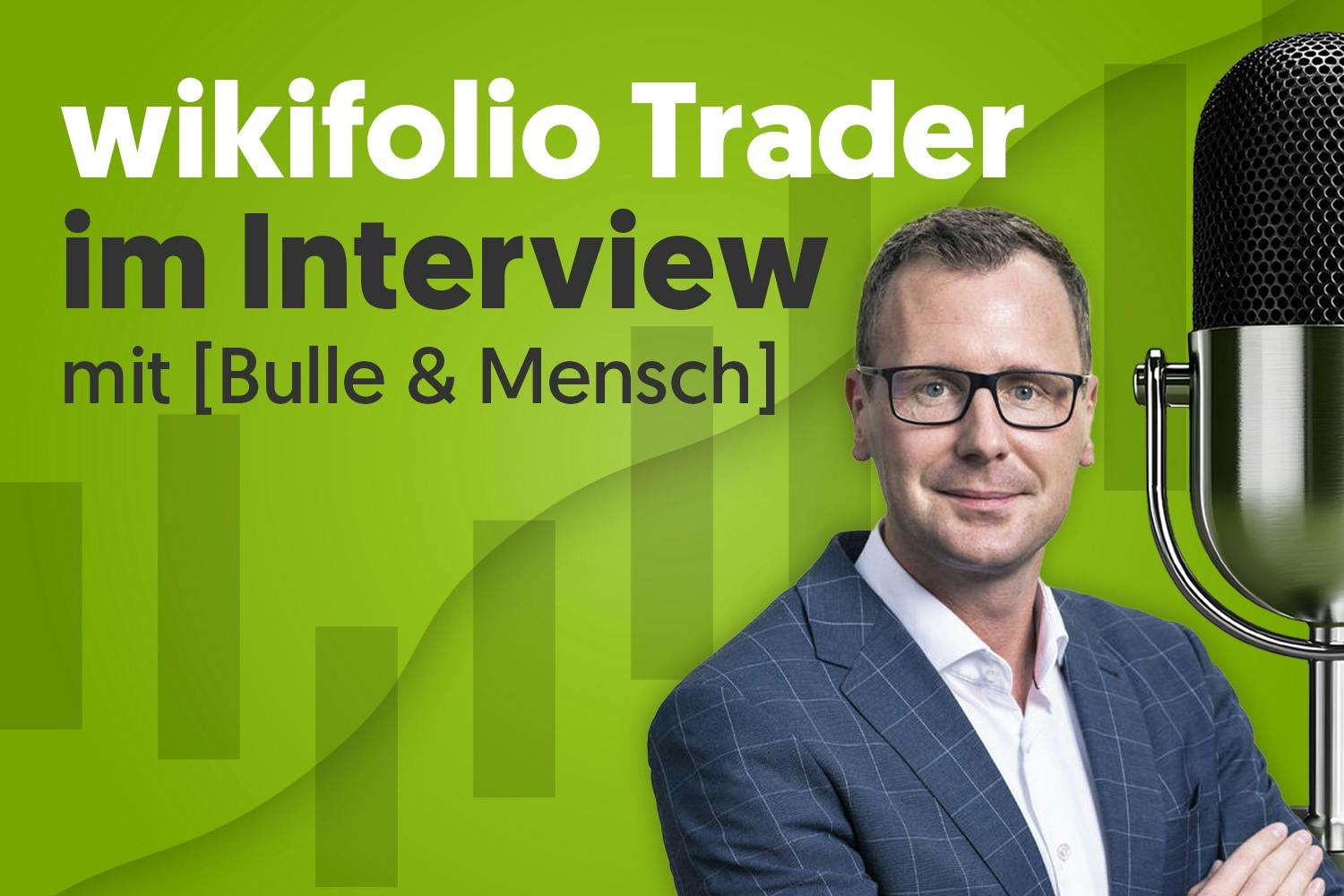 wikifolio Trader im Interview_Banner_Bulle und Mensch